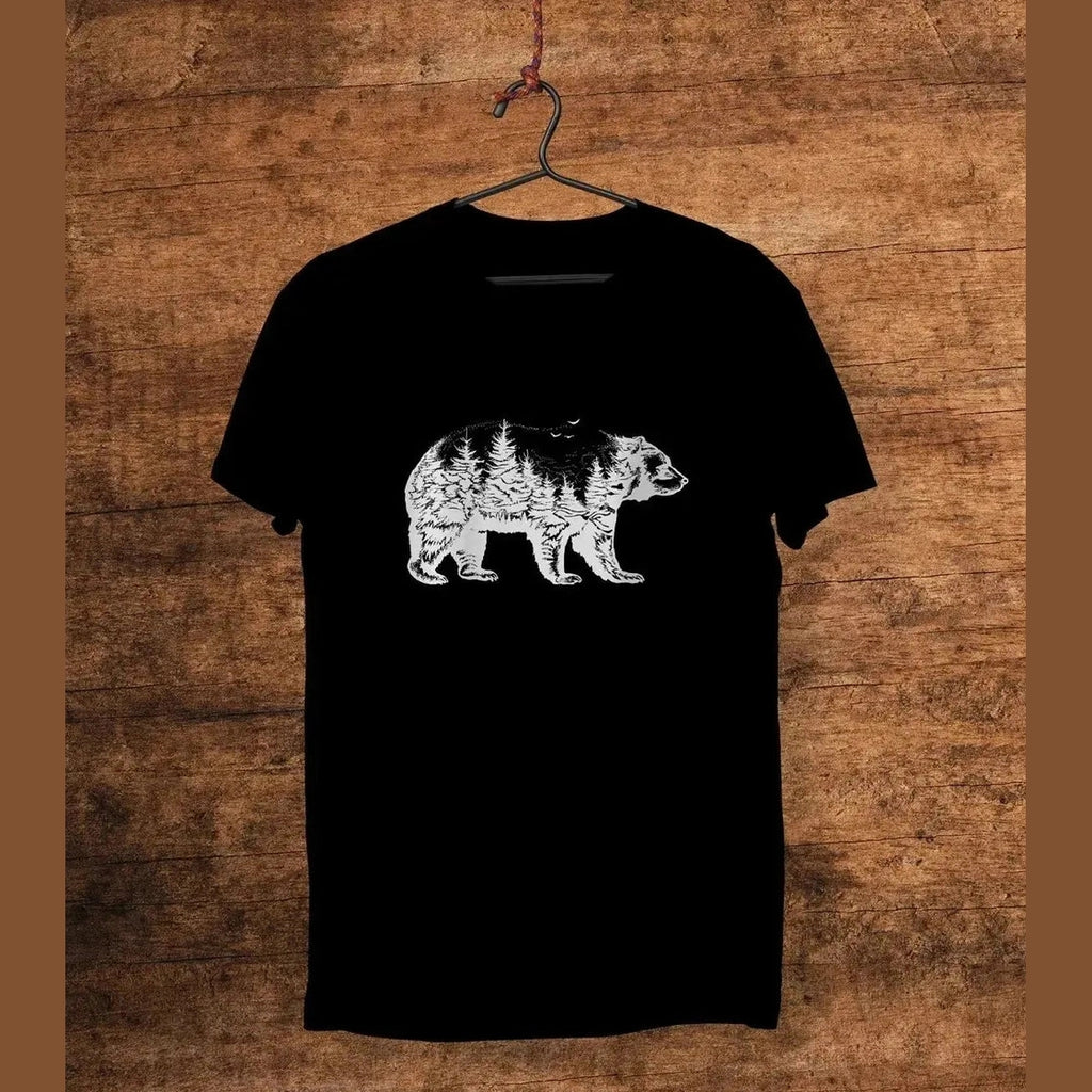 NATIVE SPIRIT t-shirt | Bear in the woods | 100% biologisch