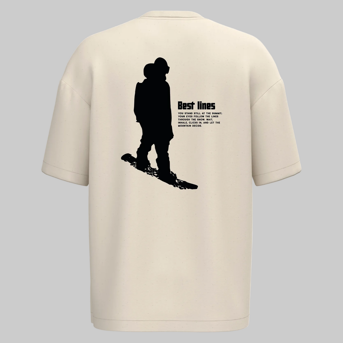 Ecologisch oversized heren-T-shirt