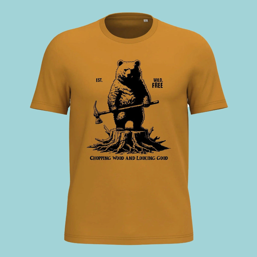 T-shirt chopping wood | Biologisch katoen