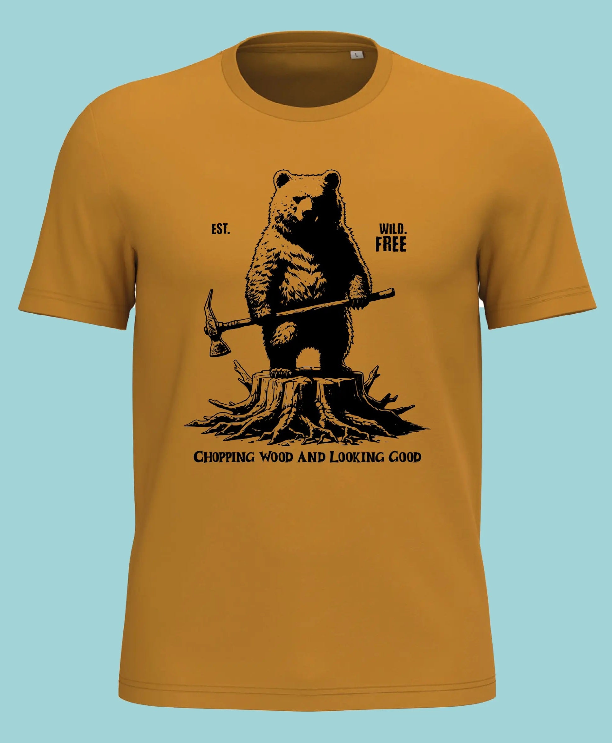 T-shirt chopping wood | Biologisch katoen