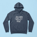 Hoodie 100% biologisch | Ride the pow | Snowboarding
