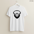 Bearded man with goggles studio beige v2