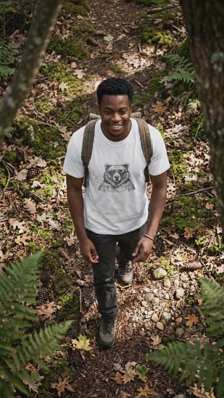 Oversized T-shirt | Build your brand | Gray bear