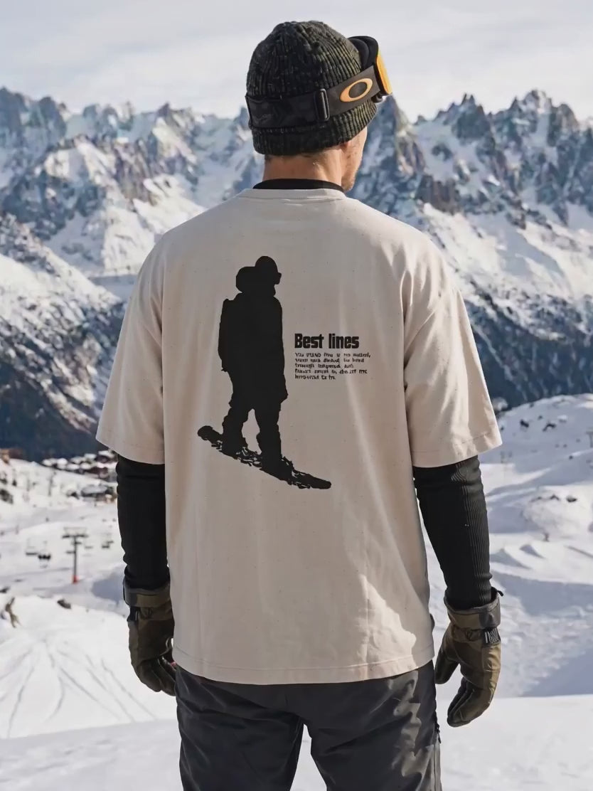 Ecologisch oversized heren-T-shirt